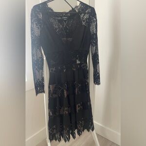Bebe lace midi dress sz 0